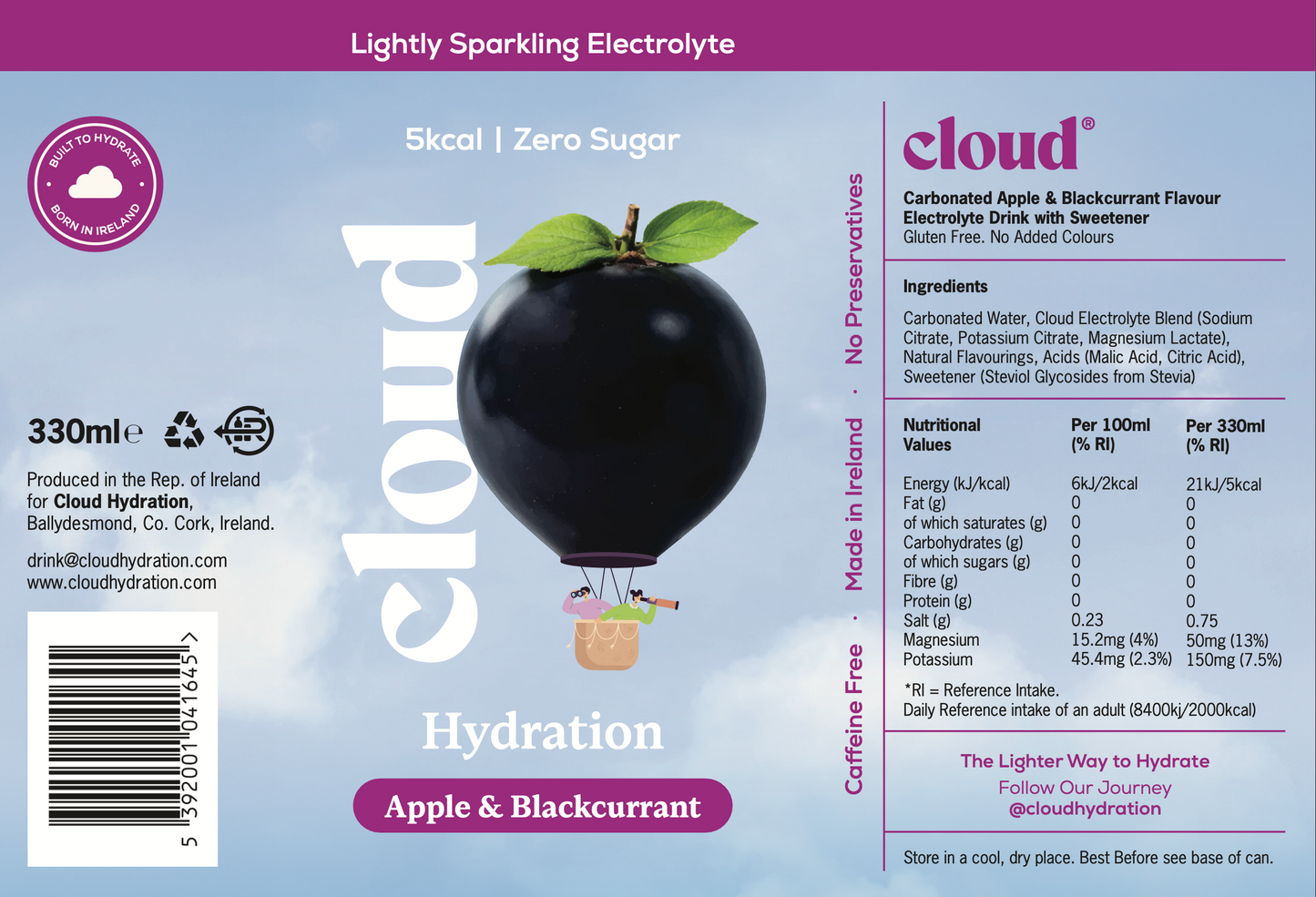 Cloud Hydration - Apple & Blackcurrant